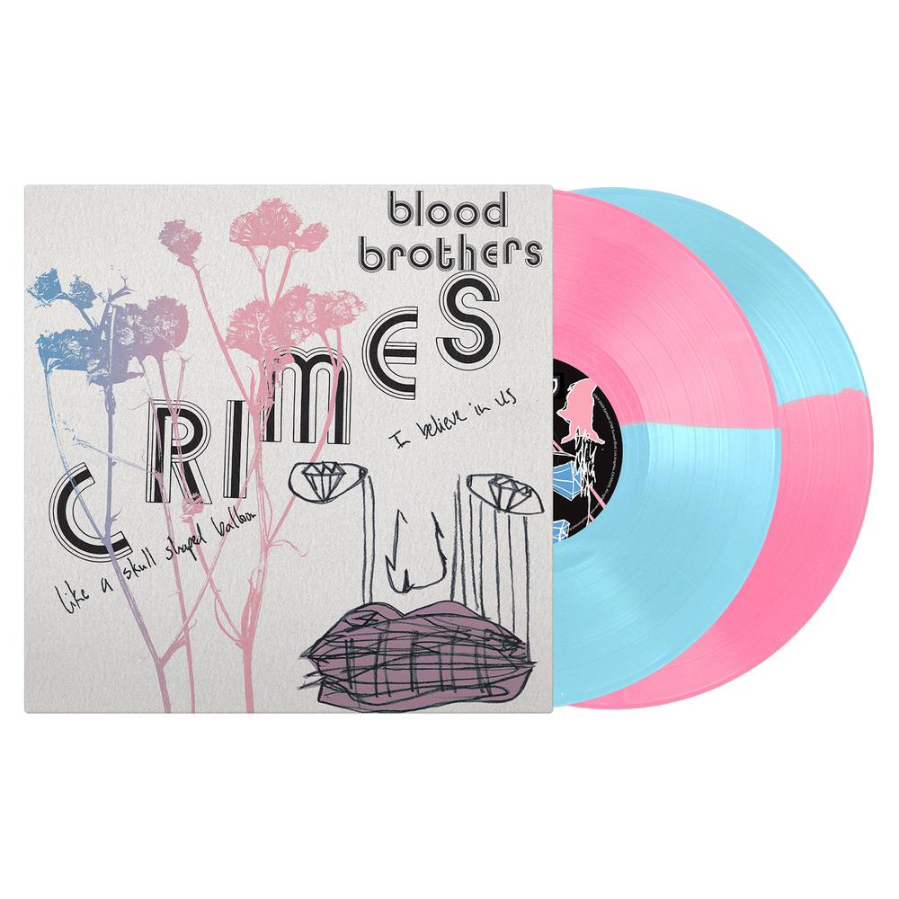 The Blood Broters Crimes Half Baby Blue Half Pink vinyl