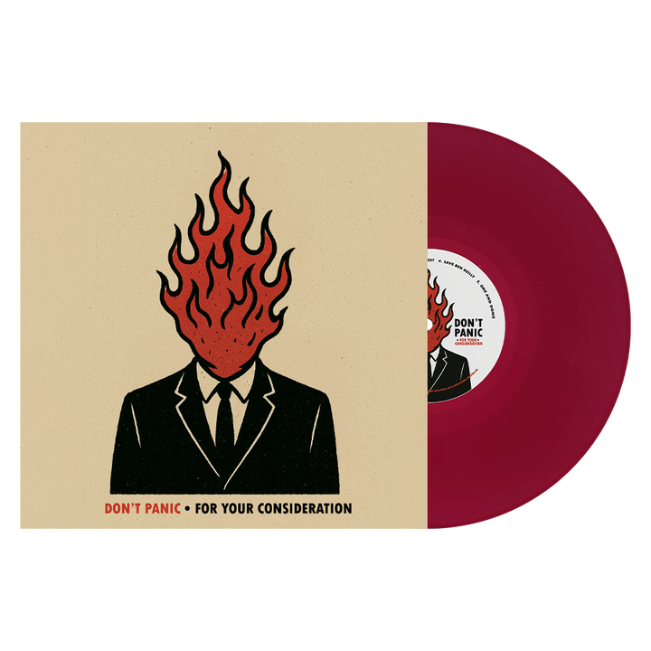 Don't Panic - for your consideration ruby red vinyl