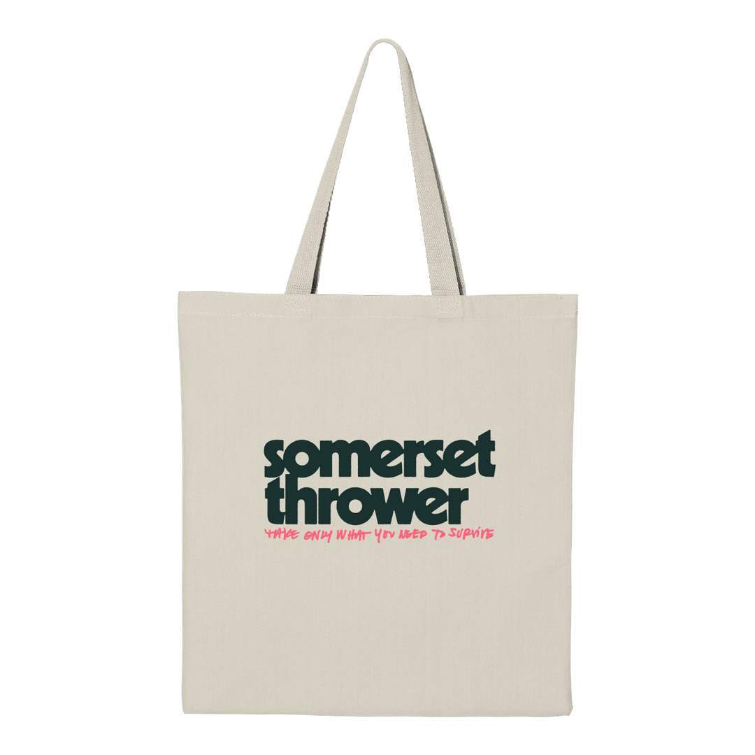 Somerset Thrower Take Only What You Need To Survive Album Tote Bag