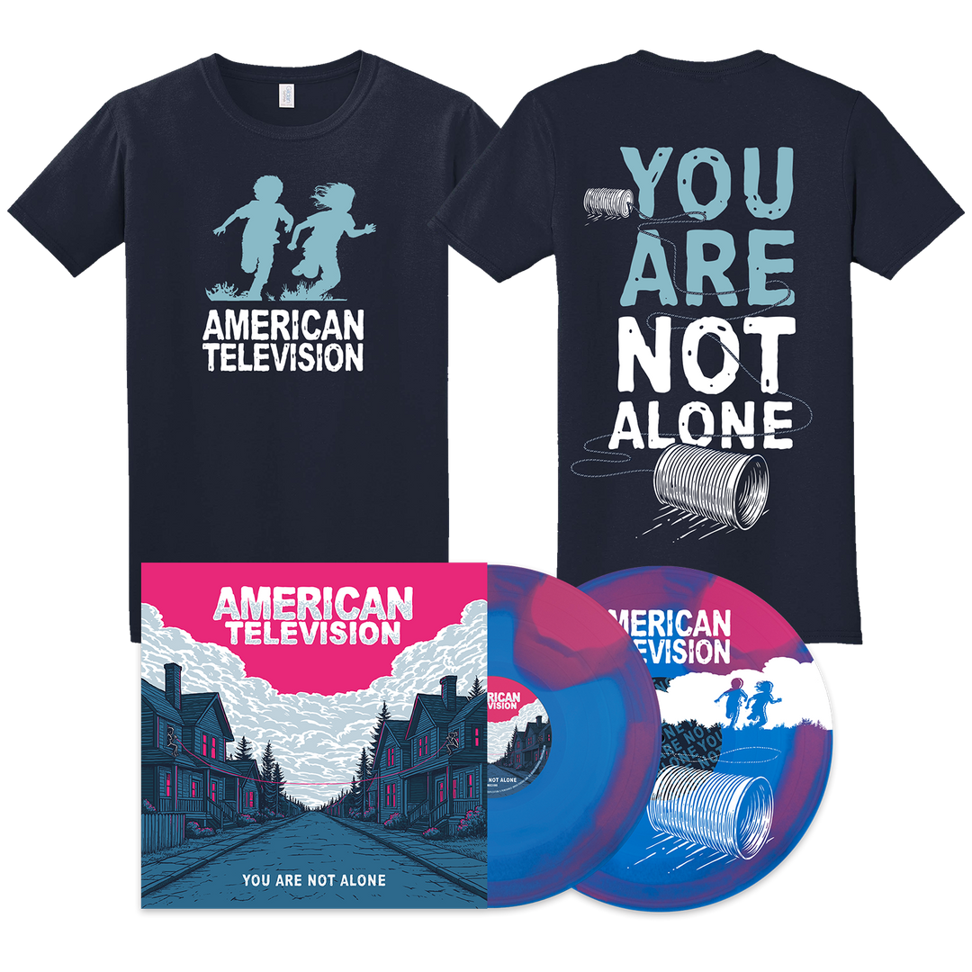 American Television "You Are Not Alone" Navy Tshirt and 12"