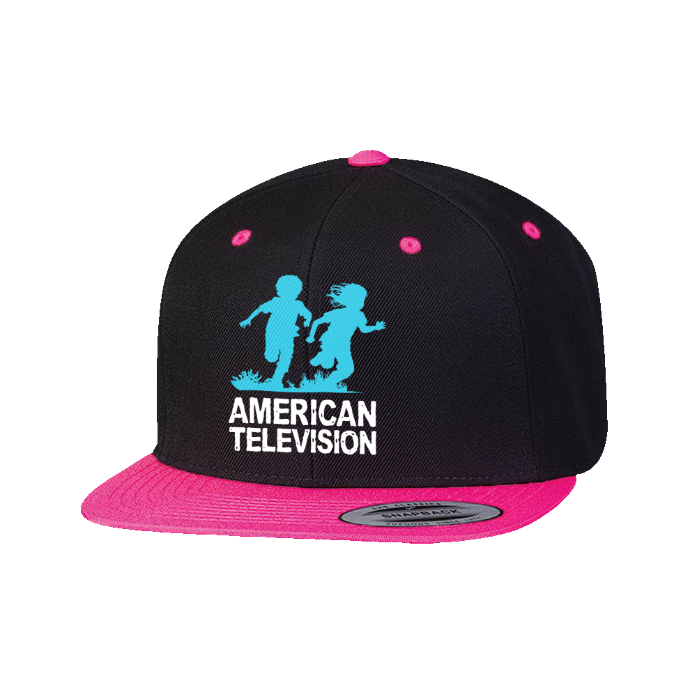 American Television "You are not alone" pink and black dad cap